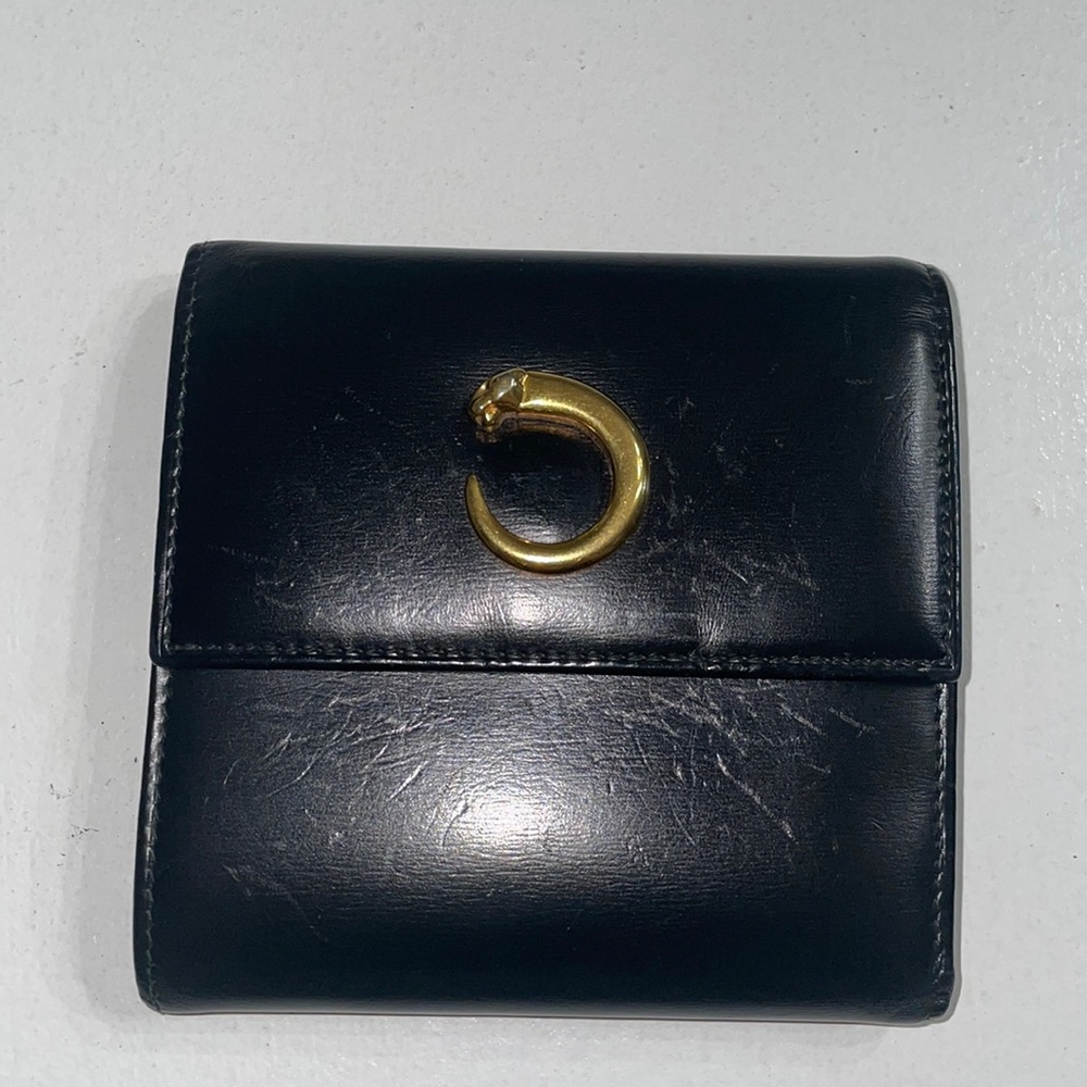 Cartier Leather Panthere vintage wallet